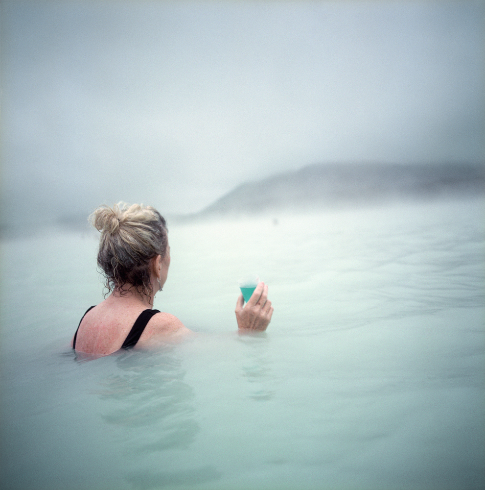 A woman in an eerie lagoon